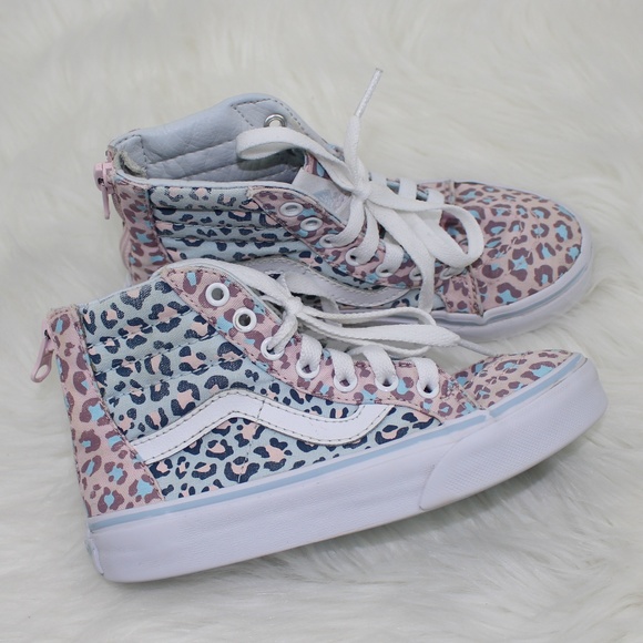 kids leopard print vans